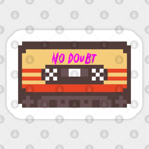 No Doubt 8bit cassette Sticker by terilittleberids